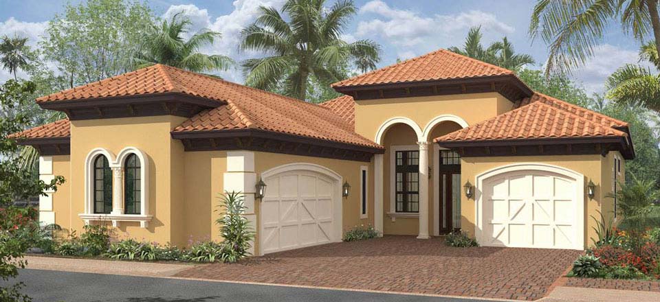 Hibiscus II Model Home in Wisteria at Twin Eagles, Stock Construction